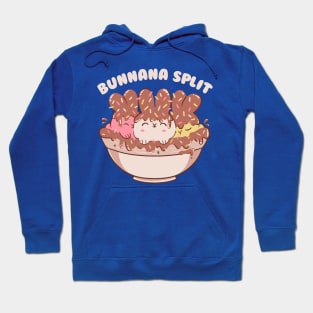 Bunny Banana Split Ice Cream Cute Animals by Tobe Fonseca Hoodie